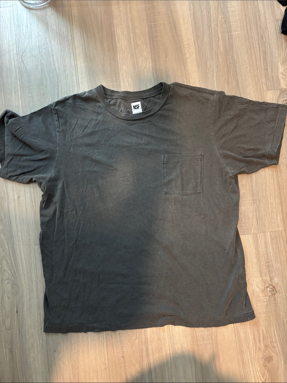 NSF Black Short Sleeve Pocket Tee